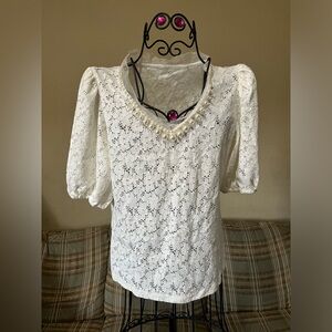Beautiful vintage style lace shirt